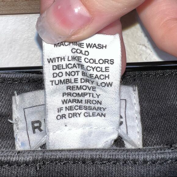 For the Republic  black flared leg jeans with ankle zippers size 10 B47 - Picture 3 of 4